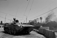 A Russian BMP in Gori